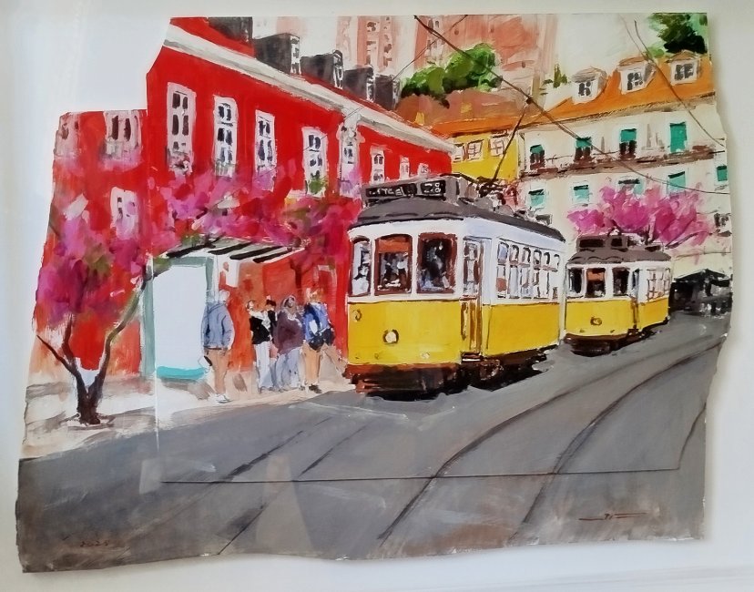 7535 - Júlio Pires - Acrílico s/Cartão - 2025 - 43x33cm