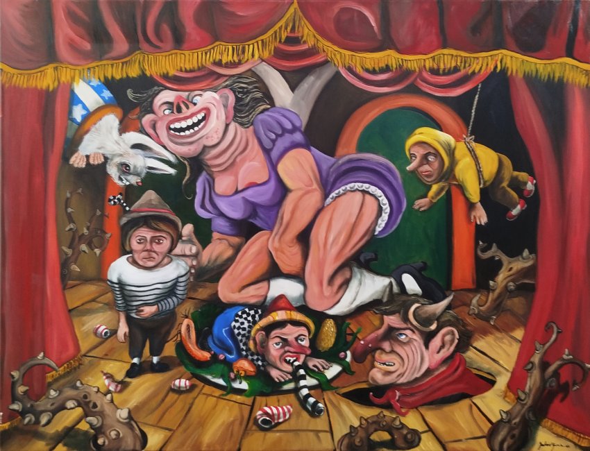 7542 - Gabriel Garcia - Acrílico sobre tela - 116x89cm