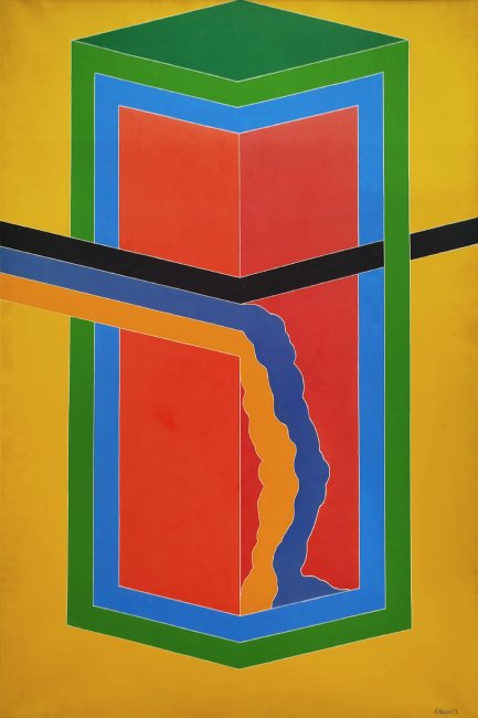 7544 - António Palolo - Oleo s/Tela - 1971 - 100x150cm