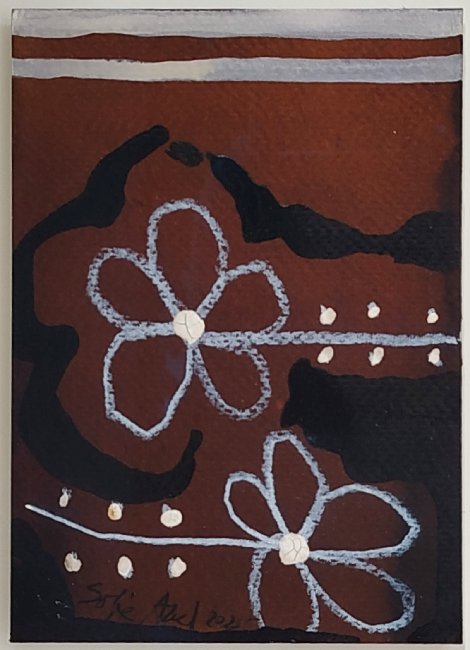 7546 - Sofia Areal - Acrílico s/Tela - 2025 - 10,5x15cm