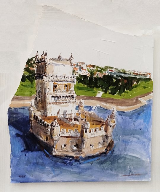 7561 - Júlio Pires - Acrílico sobre cartão - 2025 - 24x30cm