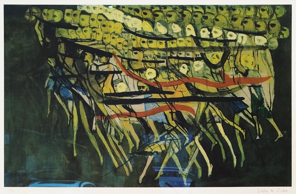 7597 - Vieira da Silva - Serigrafia 12/99 - 5 Octobre 1789 - 70x50cm