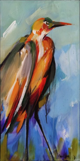 7660 - Paulo Conceição - Acrílico sobre tela - 35x73cm